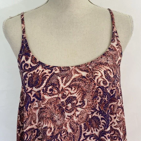 Intimately Free People Emily Paisley Slip Mini Dress SMALL - Picture 3 of 7